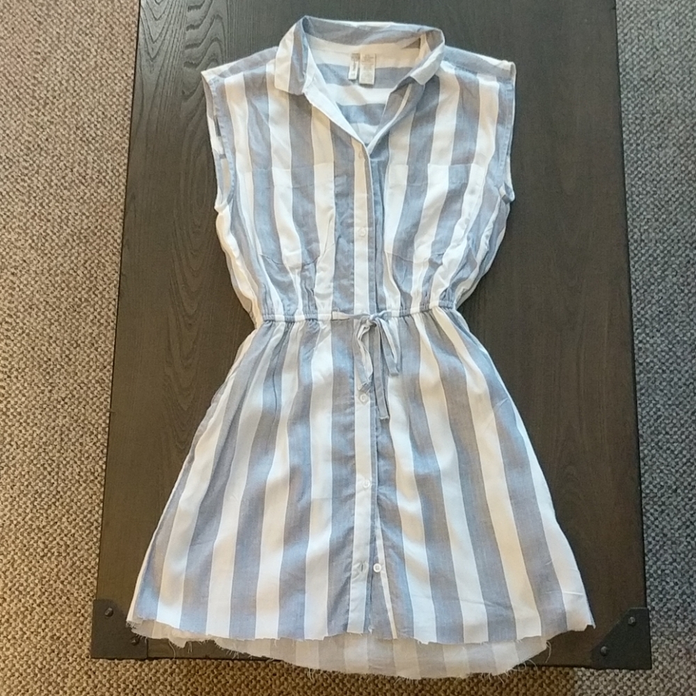 Striped skater dress